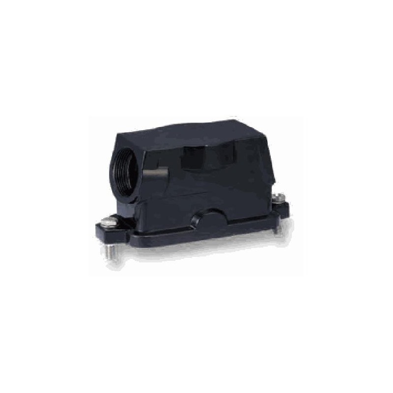 Capot 24B, Aluminium moulé sous pression, acier inoxydable, IP68/IP69K, Sortie horizontale, PG21